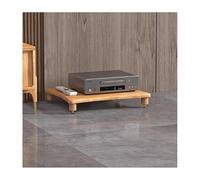 Universal Rolling Multimedia AV Stand Adjustab Video Shelf Corner Stereo Support for Game Consos & Recording Studio Original Wood Finish (60 x 48 x 10 cm)