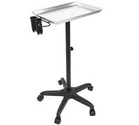 Universal Rolling Stand - Heavy Duty Aluminum Alloy, Smooth 360° Swivel Caster for Hair Dryer Organizer with Adjustable Tray Height and Large Upper Plate for Home Salon