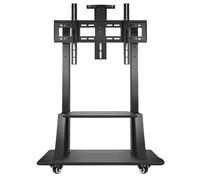 Universal Rolling TV Stand for 55-120 Inch Flat Screens, Adjustable Height, 440lbs Capacity, Lockable Wheels, Heavy Duty TV Cart for Home & Commercial Use