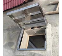 Universal Roof Access Hatch with Center Support - Durable Roof Window Maintenance Cover Security Door for Roofs 45-110 Inch (50x50cm/19.5x19.5)