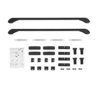 Universal Roof Bars for 4/5-Door Saloons, Lockable Aluminium Crossbars