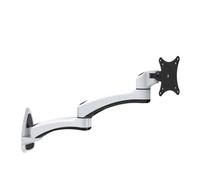 Universal Rotating Folding Hanger Monitor Bracket - Aluminum Alloy Wall-Mounted Telescopic Stand for Dual Monitors Space-Saving Industrial Design Model FE112W