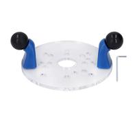 Universal Router Base Plate, Clear PVC Trim Router Base Plate with Predrilled Holes, Stable and Flat Woodworking Carving Position Plate for Handmade and Professional Projects, Incl