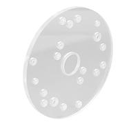 Universal Router Plate for, 6.5 Inch Acrylic | Translucent acrylic, accurate centering pin, various screws included