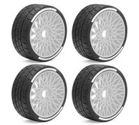 Universal Rubber Tires 4Pcs For HongNor X3GT 1/7 1/8 RC Car Upgrade Parts | RC Car Replacement Parts Accessories , universal rubber tires improve on-road grip and stability Upgrade