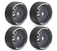 Universal Rubber Tires 4Pcs For HongNor X3GT 1/7 1/8 RC Car Upgrade Parts | RC Car Replacement Parts Accessories , universal rubber tires improve on-road grip and stability Modification