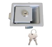 Universal RV Paddle Entry Door Lock for Latch Handle Knob Motorhome Entrance Door Lock Travel Trailer Safety Lock(GY)