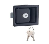 Universal RV Paddle Entry Door Lock for Latch Handle Knob Motorhome Entrance Door Lock Travel Trailer Safety Lock(A)