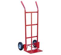 Universal Sack Truck with Strong Toe Plate, Sack Barrow 200kg Capacity with Solid Rubber Wheels, Professional Delivery Trolley, Standard Chassis