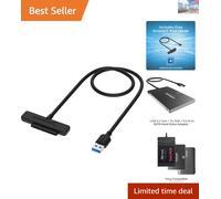 Universal SATA to USB 3.2 Adapter - Quick Plug & Play for Fast Data Transfer
