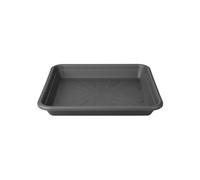 Universal Saucer Square 25cm Anthracite Plastic Indoor Water Drainage Recyclable