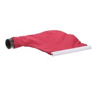 Universal Saw Dust Collection Bag with Zipper for Wood Chips Red | Fabric Construction, Breathable Portable Design, 3.65cm Outer Mouth, 3.10cm Inner Opening, for DIY Cutting