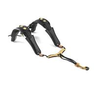 Universal Saxophone Neck Strap Adjustable Sax Harness Belt Thick Padded Instruments Accessories Tenor Saxophone (Color : Both shoulders)
