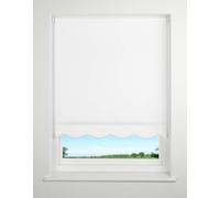 UNIVERSAL Scalloped Edge Roller Blind, Snow White, W150cm