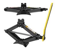Universal Scissor Jack Kit, 2Ton Heavy Duty Steel Scissor Jack for Car with Ratchet Wrench, Lifting Range: 11-39cm, Portable Car Jack Kit, Tire Emergency Changing Tool Kit for Easy Lifting Cars, SUVs