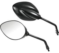 Universal Scooter Motorcycle Mirrors M8 X 1,25 Black, 1 Pair, Lampa