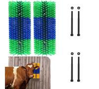 Universal Scratching Brush, Livestock Animal Scratching Massage Brush, Relieve Itching on the Back of Livestock Great for Horse, Cattle, Pig, Sheep（Yellow with 2 Screws）