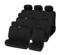 Universal Seats Covers Car Interior Suitable For Auto Schmuck (VII Bus 9 P2) Universal Seat Covers(Black-9PCS)