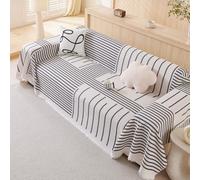 Universal Sectional Sofa Protector with Tassel, Soft and Durable Cover for 2-3 Seaters, Modern Home Decor Furniture Protector