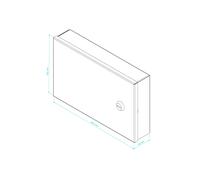 Universal Secure Wall Mounted Metal Enclosure IP24 Casing Lockable