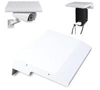 Universal Security Camera Cover Sun Rain Shield, Outdoor Camera Rain Shield with 3 Expansion Screws, Protective Roof Weather Cover for CCTV, Dome, LED Light (60 * 40 * 15cm,White)