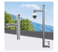 Universal Security Camera Mount - Adjustable 0.5 to 2m Stainless Steel Pole All-Weather Surveillance Support for Factories & Schools (120cm)