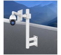 Universal Security Camera Mount Bracket and Post for Outdoor Surveillance, Durable and Adjustable Installation Solution