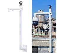 Universal Security Camera Mount Bracket for Wall Installation, Adjustable Pole for Wide-Angle Surveillance in Outdoor Structures