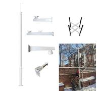 Universal Security Camera Mount Pole for Outdoor Surveillance, Detachable Weatherproof Design for Easy Installation
