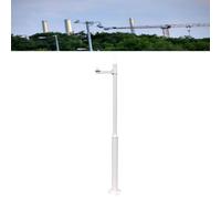 Universal Security Camera Mount Pole with Bracket, Weatherproof Stainless Steel Surveillance Camera Rack Post, Solar Panels Holder Post, for Outdoor Use, A 3M/9.84ft