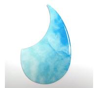 Universal Self-Adhesive Acoustic Guitar Pickguard for Gibson,Taylor, Martin Guitar scratch plate,2MM Thick,3D Design,Scratch Guard for 36-41 Inch Guitars,Custom Decorative Replacement (Blue)