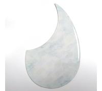 Universal Self-Adhesive Acoustic Guitar Pickguard for Gibson,Taylor, Martin Guitar scratch plate,2MM Thick,3D Design,Scratch Guard for 36-41 Inch Guitars,Custom Decorative Replacement (White)