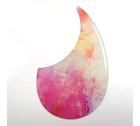 Universal Self-Adhesive Acoustic Guitar Pickguard for Gibson,Taylor, Martin Guitar scratch plate,2MM Thick,3D Design,Scratch Guard for 36-41 Inch Guitars,Custom Decorative Replacement (Pink)