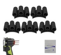 Universal Self-Adhesive Drill Bit Gripper, Compact Rubber Bit Holder for Impact Driver, Strong Adhesive Mount, Fits Most Power Drills, Quick Install, Holds 6 Bits, 2/3/5 Pack
