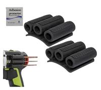 Universal Self-Adhesive Drill Bit Gripper,Drill Bit Holder Tool for Impact Driver,Quick Change on The Side of Your Power Drill or Driver,Rubber Drill Bit Holder,Tool Holster with Strong Adhesion (2)