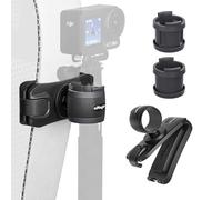 Universal Selfie Stick Holder with Quick Clip for Insta360/DJI Action Cameras 360° Rotatable Hands-Free Secure Clamp with Silicone Protection Fits Poles 24-33mm Diameter Backpack Accessories
