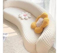 Universal Semi Circle Curved Sofa Slipcover, 1/2/3/4 Seater Stretch Shaped Semi-Circular Curved Couch Cover For Living Room, Washable Sectional Couch Protector(A7,35-56"(90-143cm))