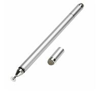 Universal Sensitive Precision Touch Screen Stylus,Capacitive Drawing Note Stylus Pens For Phone Tablet,Aluminum Frame Stylus Pens With Soft Tips/Transparent Disc (silver)
