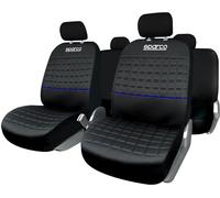 Universal Set SPC1042 Complete Car Seat Covers Black/Blue SPARCO