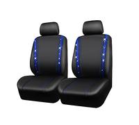 Universal Shining Diamond Car Cover Set PU Leather Rhinestone Seat Headrest Covers Luxury Interior Decor Protection for Cars 4PCS