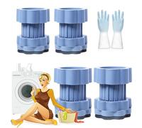 Universal Shock-Absorbing Slip Base for Washing Machines & Refrigerators, Scalable Heightening Pad for Washing Machine Support, Moisture-Proof Silent Noise Cancelling, Protects Pedestals (4pcs)