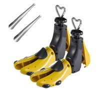 Universal Shoe Stretcher with a Metal shoe horn - Adjustable Length/Width Expander Boot Widener Stretch Left/Right Use for Tight Shoes | Fits Flats, Sneakers Men Women (2-Pack, For Shoes Size 4-8)