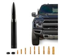 Universal Short Bullet-Style Antenna - Compact Replacement Aerial - Anti-Theft, Car Wash Safe, Easy Installation - Fits Most Vehicles