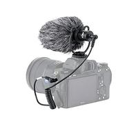 Universal Shotgun Video Camera Microphone with Shock Mount for iPhone, Android Smartphones, Canon, Nikon, Sony DSLR Cameras Camcorders Youtube Vlogging Facebook Livestream Recording Condenser Mic