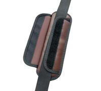 Universal Shoulder Strap Pads, Replacement Leather Shoulder Pad With Removable Air Cushion for Bag, Backpack, Messenger, Camera, Gym, Laptop, Guitar Strap (Brown)