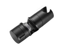 Universal Shower Head Holder Adjustable 18~25mm ABS Chrome Rail Bathroom Accessories Mounting Brackets(Black)