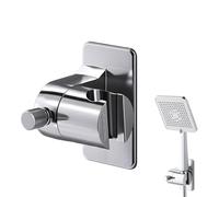 Universal Shower Head Holder, Shower Holder No Drill, Shower Head Holder, Adjustable Angle Wall Mount for Smooth Tiles, Fits Most Handheld Heads