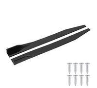 Universal Side Skirts, 2pcs Alerones Para Carro Universal Car Side Skirt Splitter Lip Winglet Diffuser with Installation Accessories Fit 120cm/47.2in Glossy Black