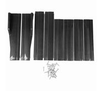 Universal Side Skirts, Side Winglet Wing Diffuser, Car Side Skirt 200 X 11cm Carbon Fiber Style 4 Section Type Left Right Side Skirt Splitter for Universal Cars