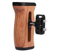 Universal Side Wooden Handle Grip,for DV Video Cage Rig DSLR,with Cold Shoe Mount 1/4 Screw,Woodgrain Finish